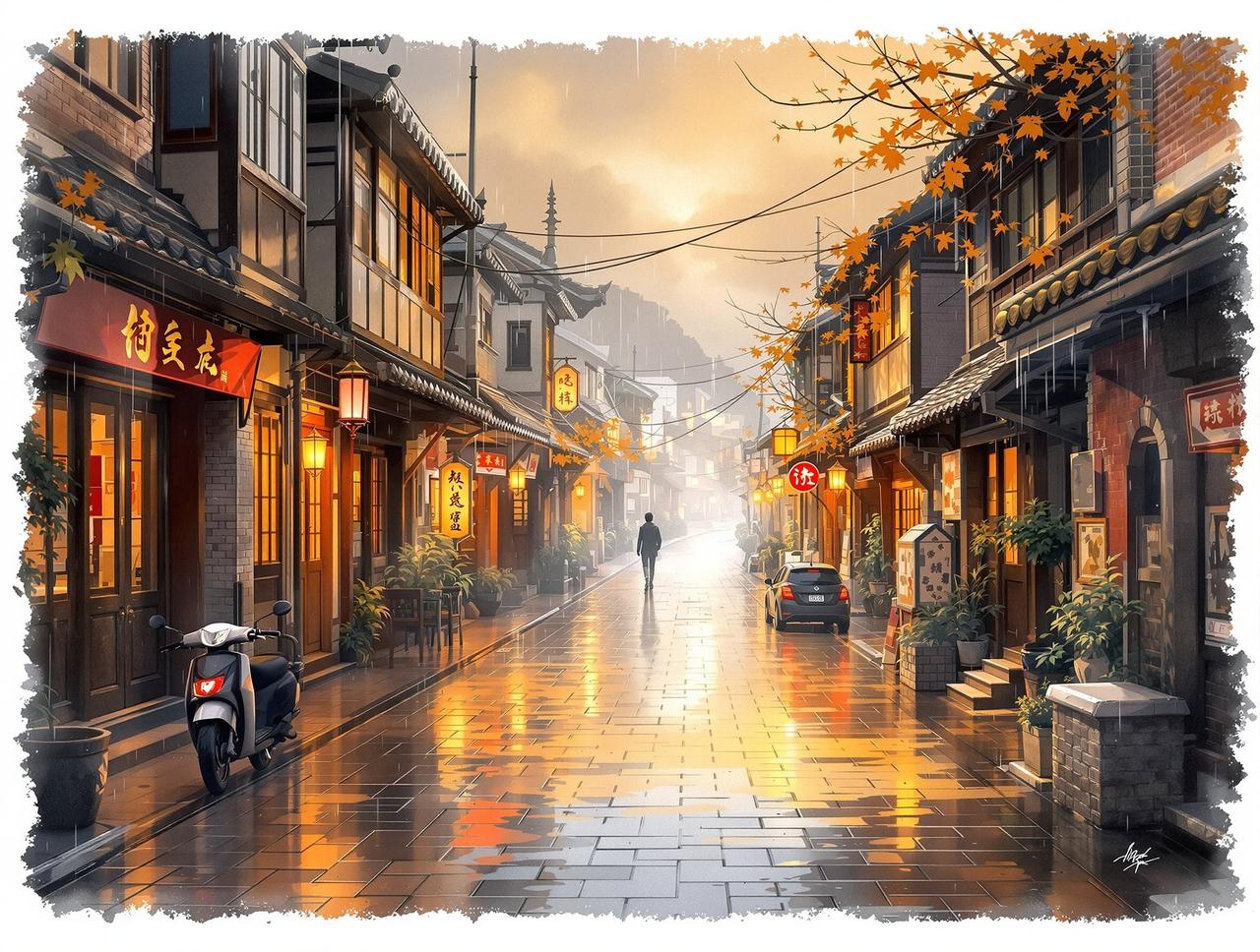 黄爽短剧 - 老街的雨 黄爽短剧作品《老街的雨》- 年代记忆题材短剧